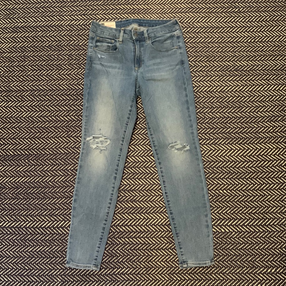 Light blue jeggings jeans